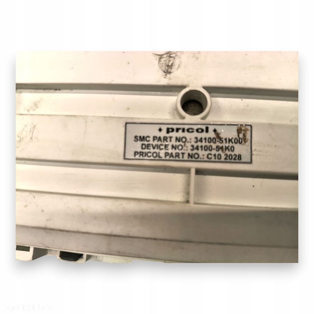 LICZNIK ZEGARY 34100-51K0 Suzuki Splash 1.2 16V benzyna 150 496km europa - 2