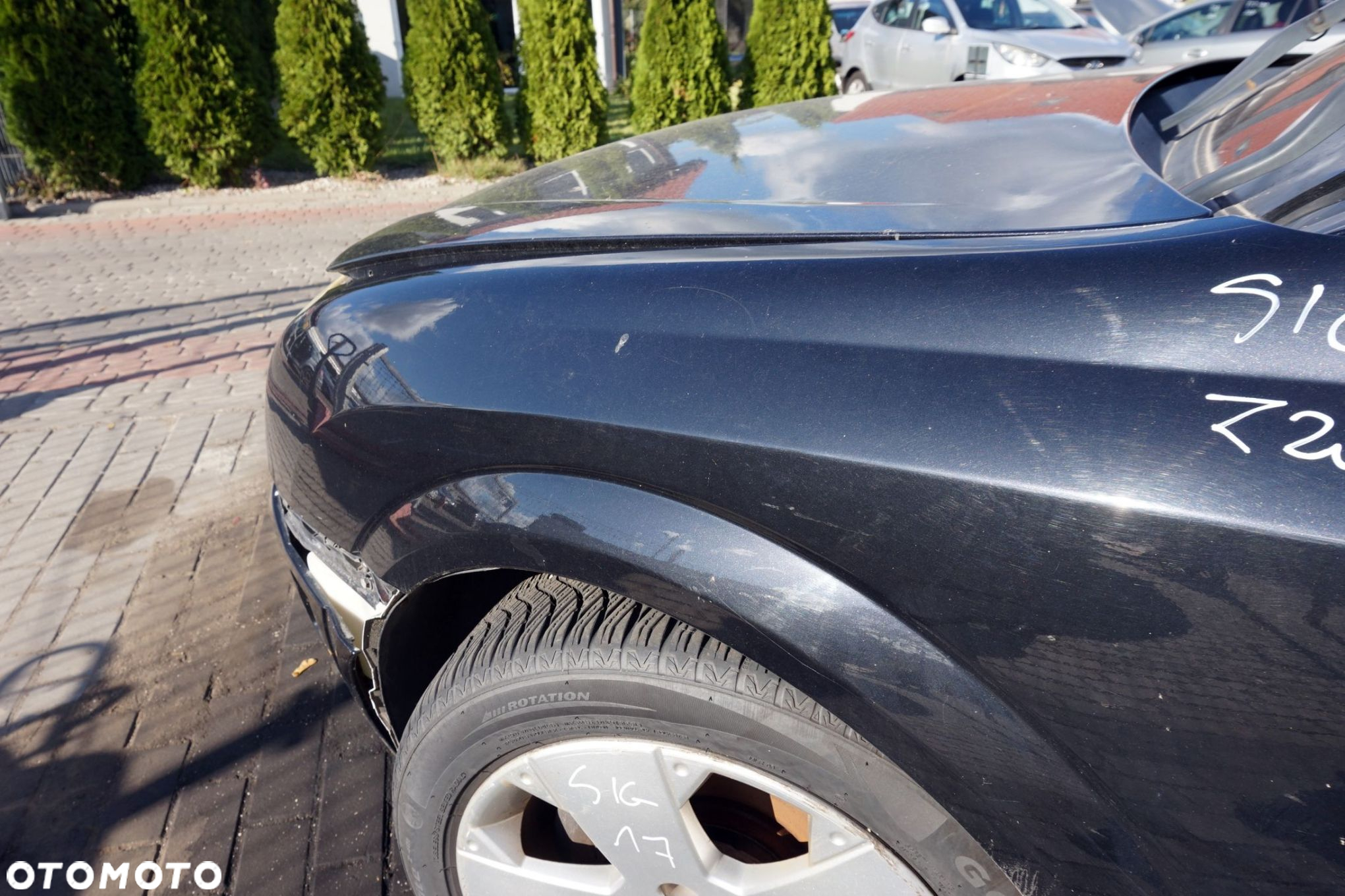 BŁOTNIK PRZEDNI LEWY SIGNUM  Z20R  CZARNY OPEL 2003-2008 - 6