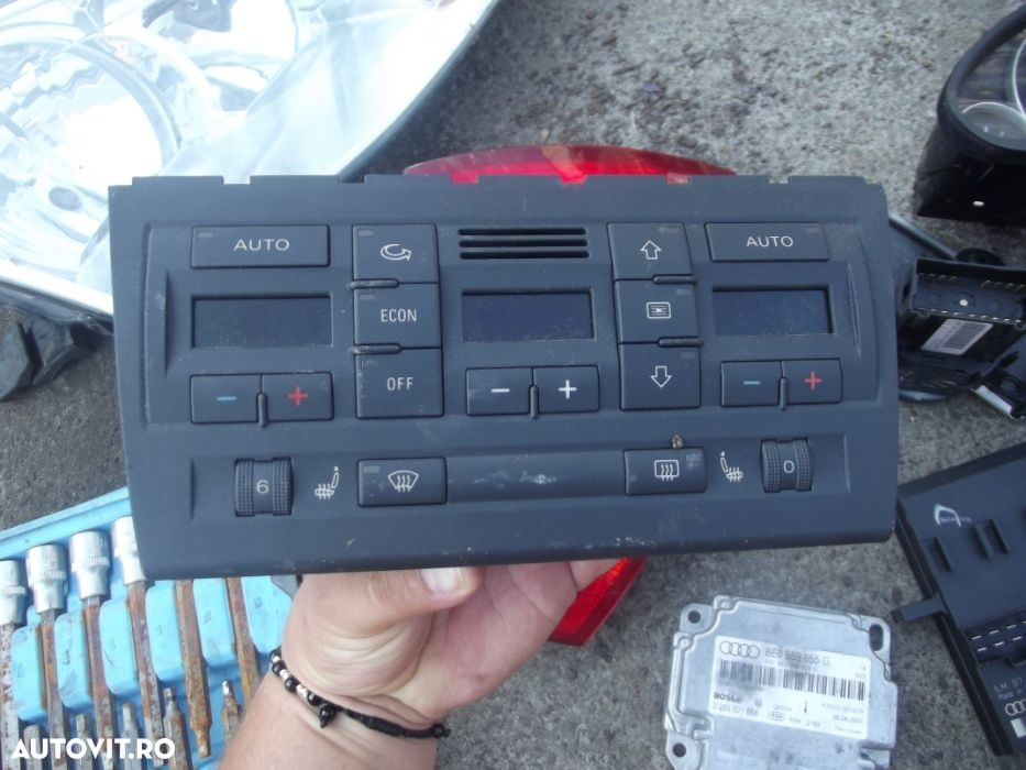 Climatronic Audi A4 B7 comenzi clima Radio CD Suport Pahare dezmembrez - 3