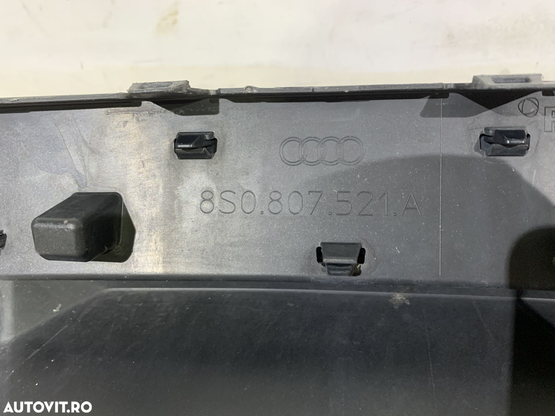 Spoiler inferior Bara spate, Audi TT S-Line, 2014, 2015, 2016, 2017, 2018, 2019, cod origine OE 8S0807521A. - 3