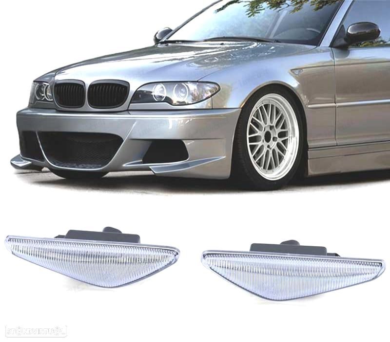PISCAS LATERAIS BMW E46 COUPE CABRIO 03-07 LED BRANCO - 1