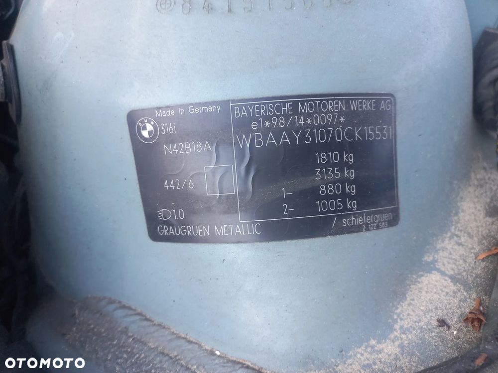 Bmw e46 lift 1.8 benzyna 03r 442/6 wszystkie części - 5