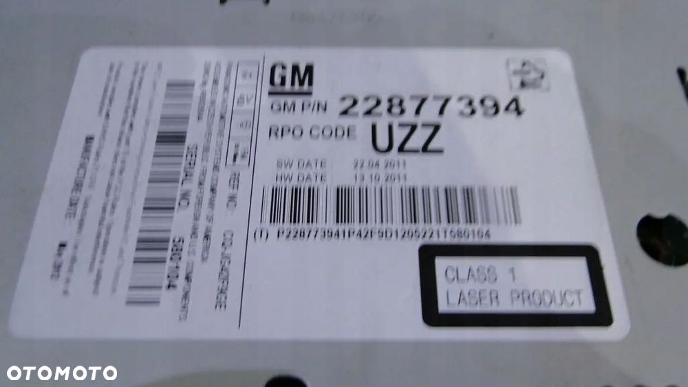RADIO CD 22877394 WYŚWIETLACZ zafira c - 3