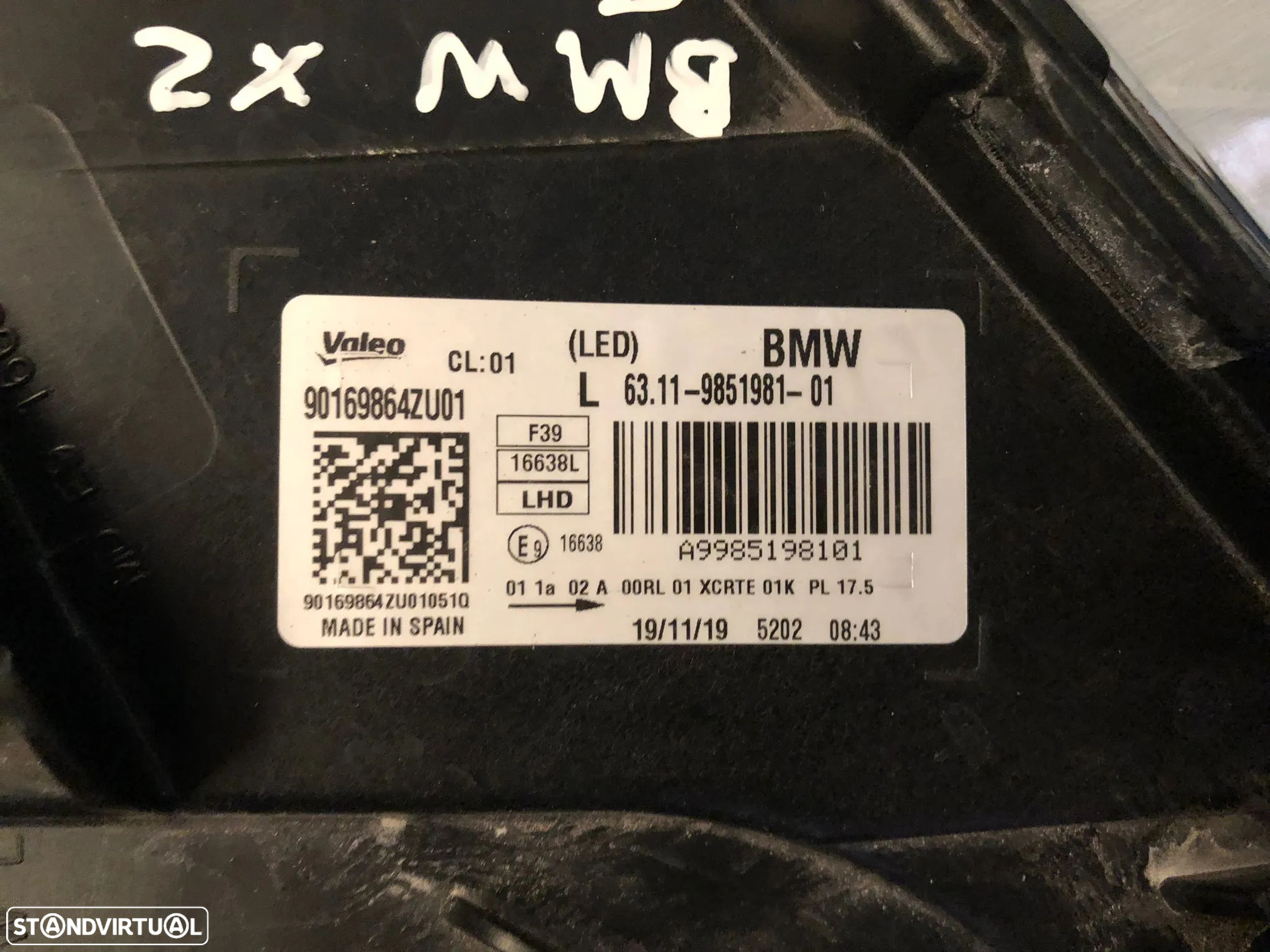 BMW X1 F39 FAROL FULL LED ESQUERDO - FF748 - 5