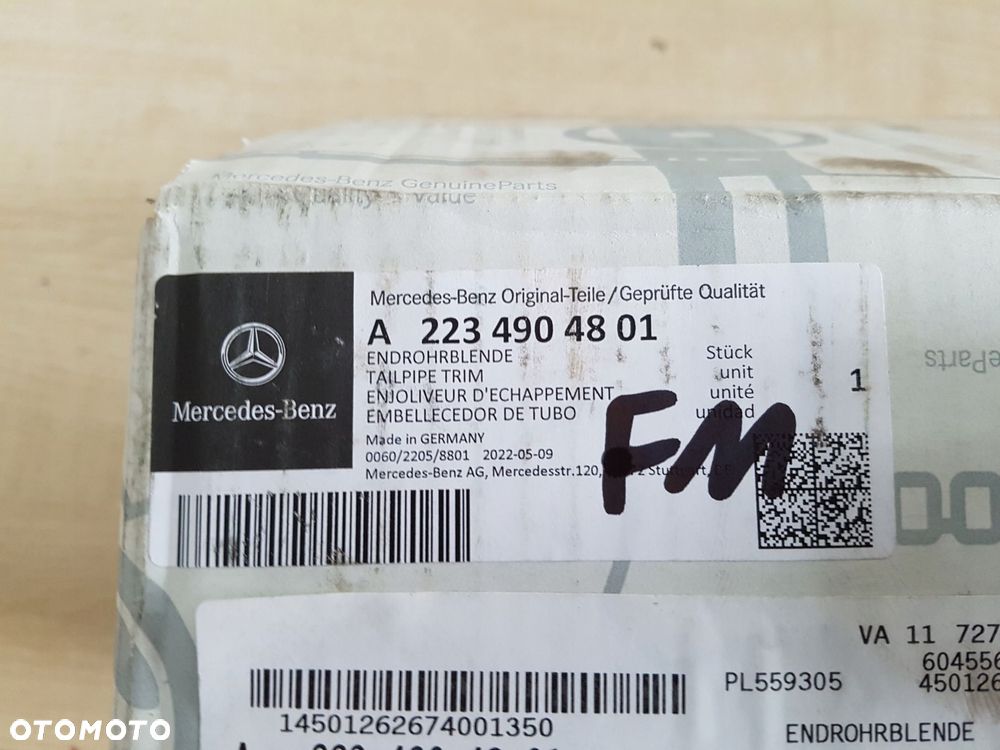 mercedes s klasa końcówka wydechu a2234904801 - 7