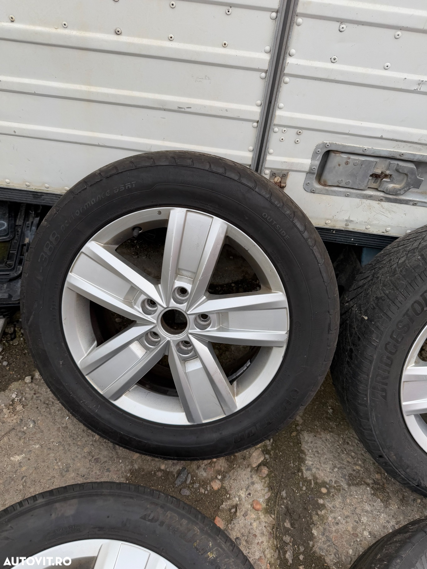 Set jante aliaj VW T5, T6 cu cauciucuri uzate 235/55R17, et55 ,5x120, cod janta 7E0601025P - 4