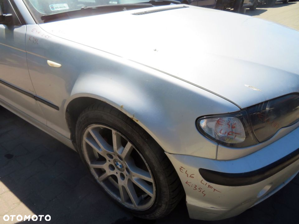 MASKA ZDERZAK BŁOTNIKI LAMPA 3 E46 LIFT 354 BMW 2002-2005 SREBRNY PRZÓD KOMPLETNY - 12