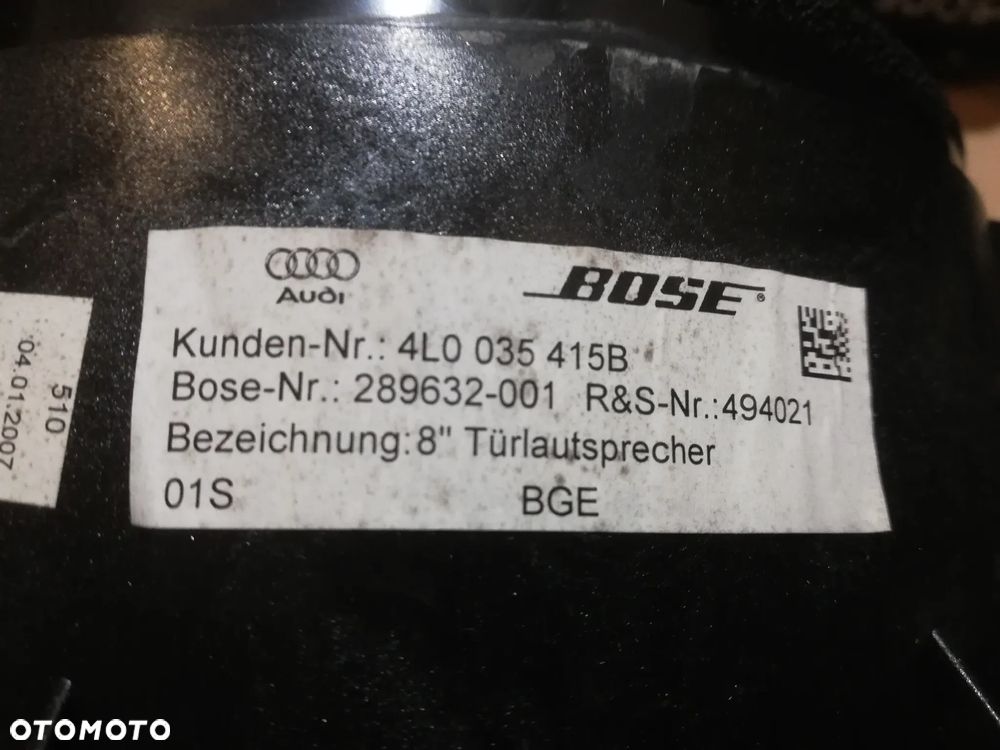 AUDI Q7 4L GŁOSNIKI BOSE DRZWI 4L0035415B 4F0035415B 4F0035412B - 3
