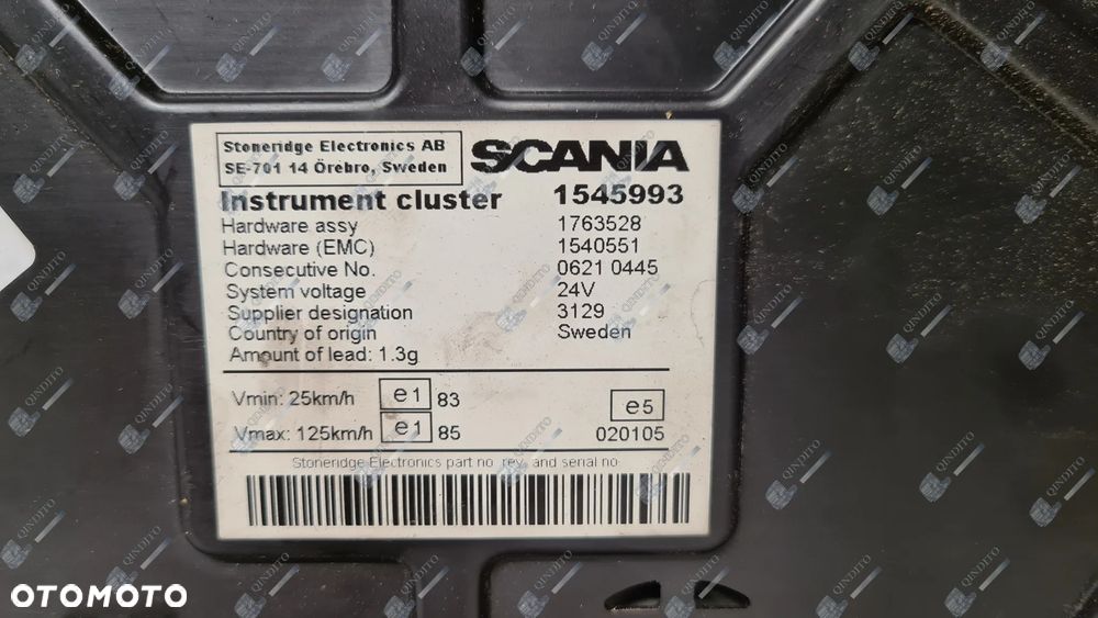 ZEGARY LICZNIKI Scania R 1545993 - 2