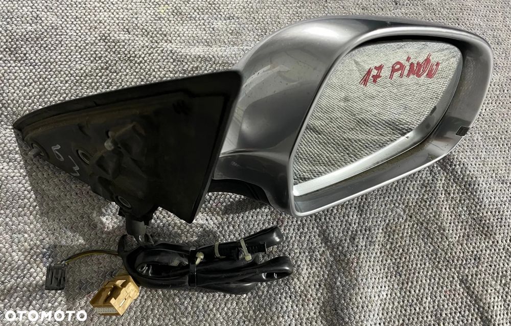Audi A8 S8 D3 4E Lift lusterko prawe 14+3 17 PIN chrom alu - 4