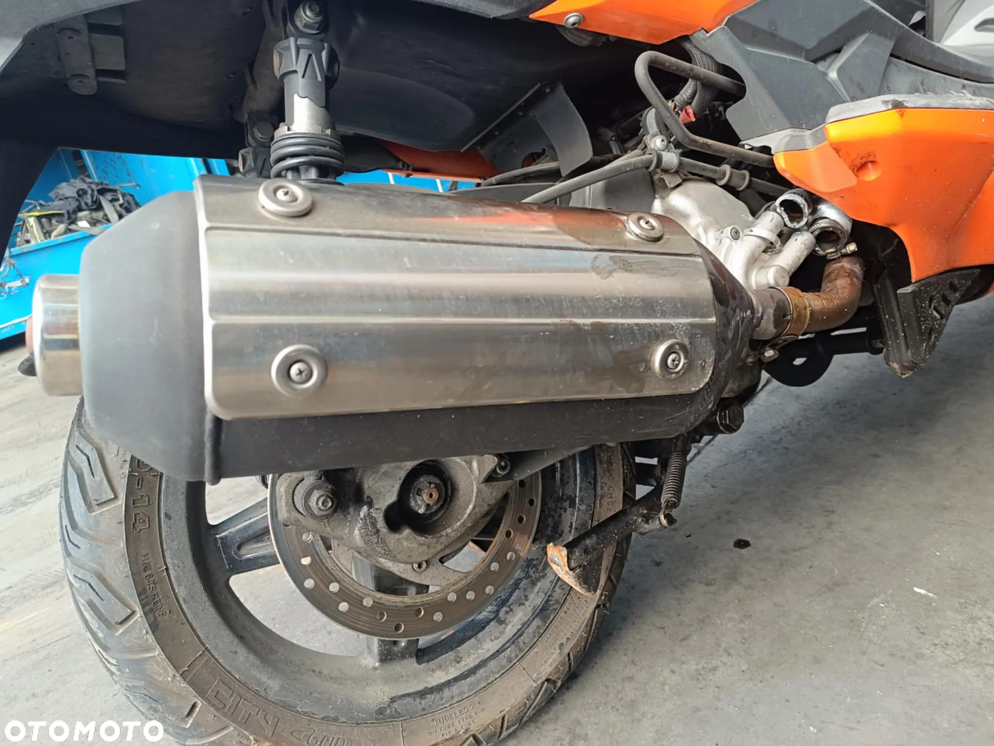MALAGUTI MADISON 200 aprilia atlantic wydech tłumik osłona - 4