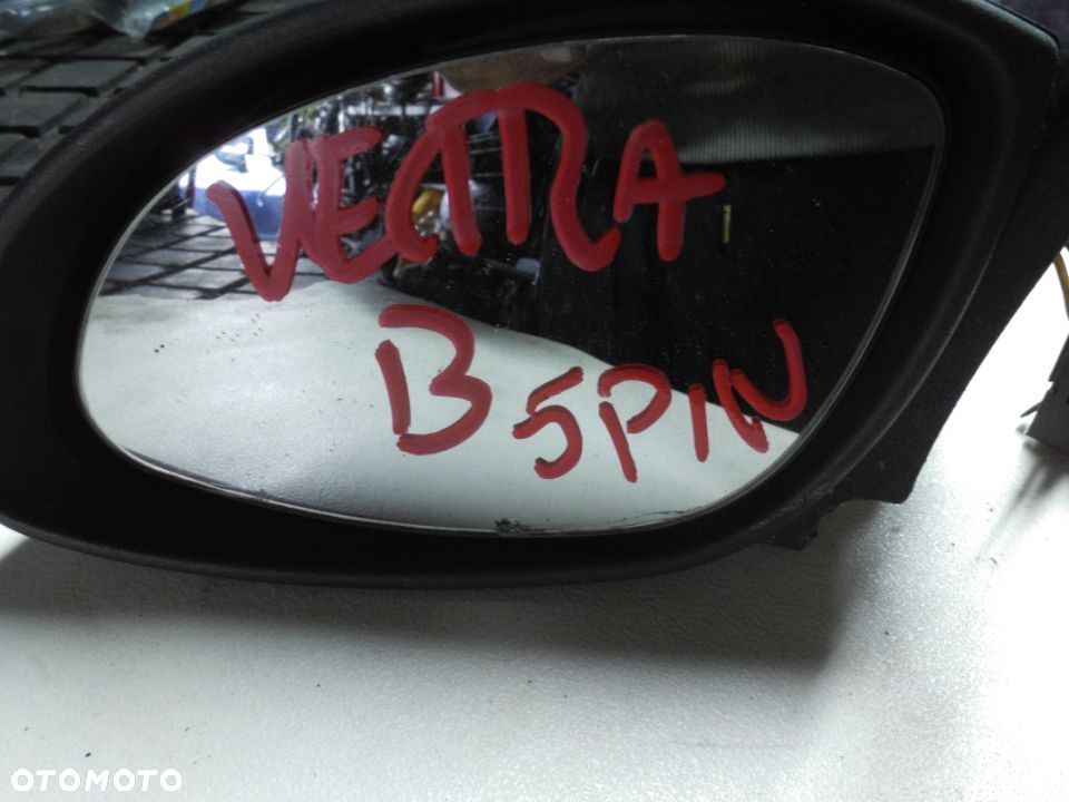 OPEL VECTRA B LUSTERKO ZEWNĘTRZNE LEWE ELEKTRYCZNE 5PIN FIOLETOWE POPIELATE - 3