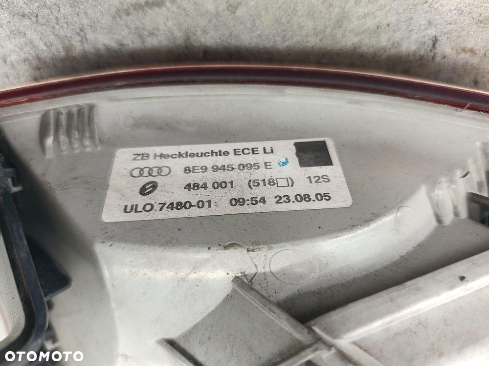 LAMPA TYLNA LEWA AUDI A4 B7 8E9945095E 484001 KOMBI - 6