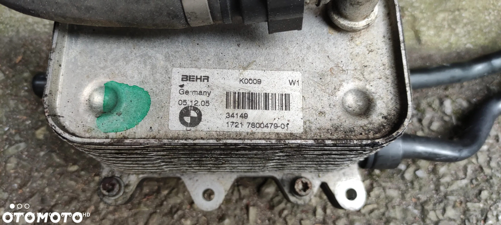 Chłodniczka oleju skrzyni biegów przewody skrzyni BMW e60 e61 2,5d 3,0d  7800479 - 2