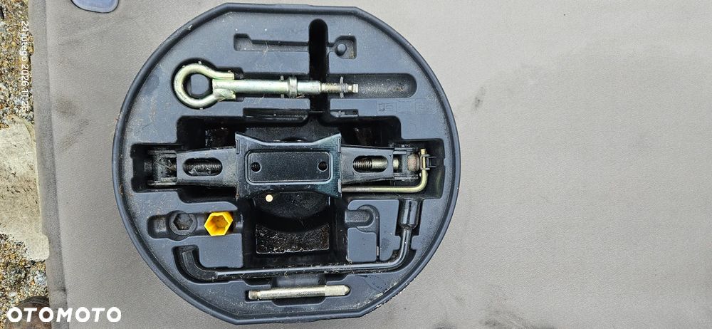 Wkład koła bagażnika lewarek klucz ucho Peugeot 307 2005r 9651763480 - 1