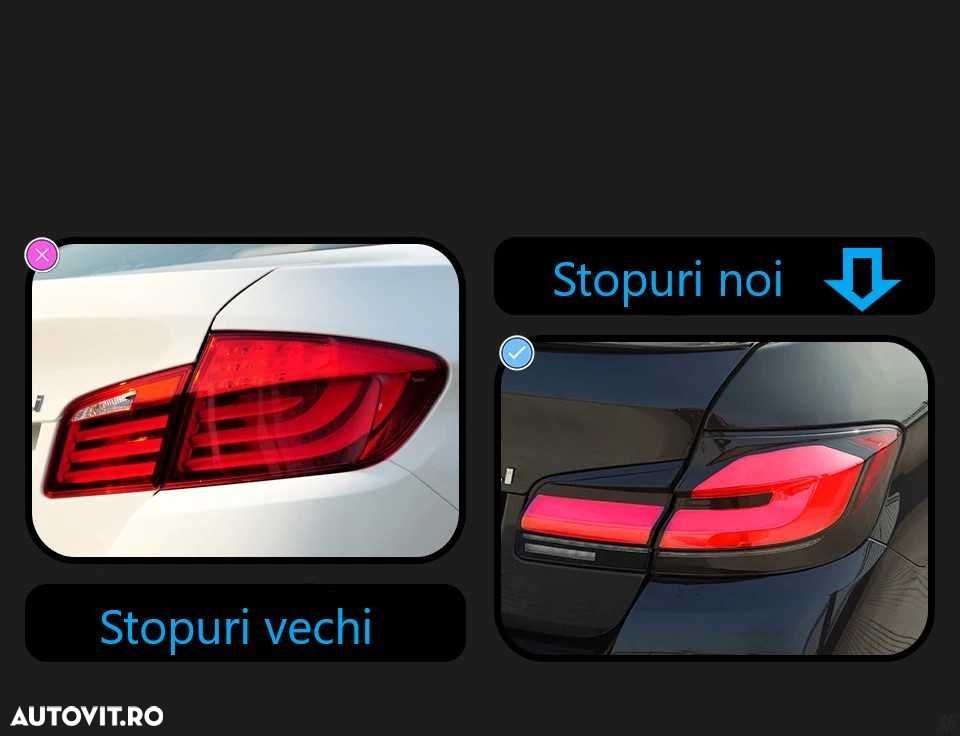 Set Stopuri Full LED Lampi BMW Seria 5 F10 Model G30 Look 2010 - 2016 - 4