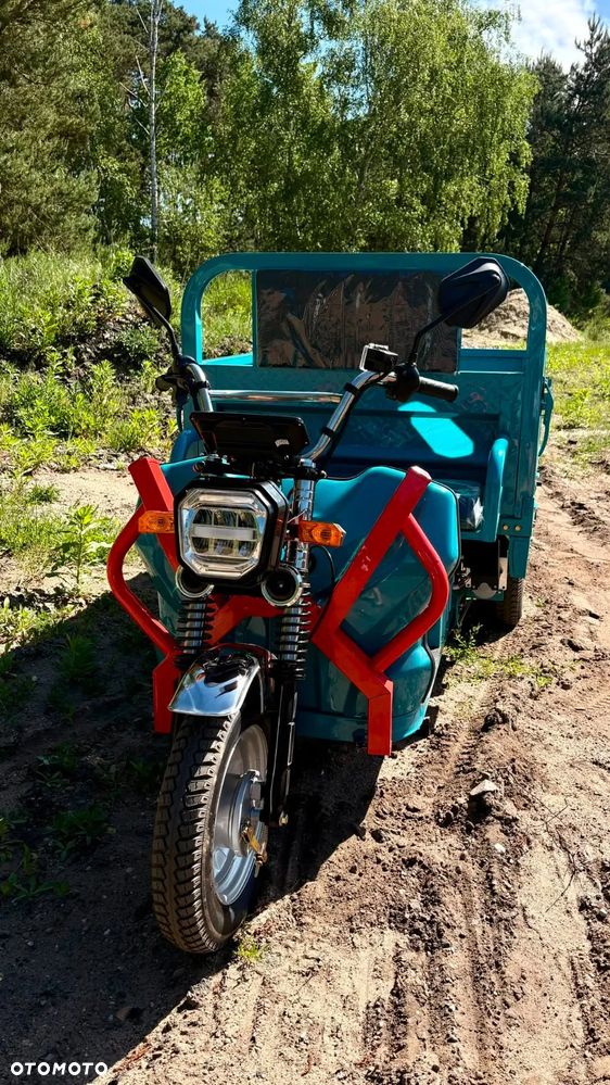 Elektryczny pojazd trójkołowy transportowy  E-TUK Caset 1 Cargo TUK TUK hydrauliczny kiper, wozidło - 5
