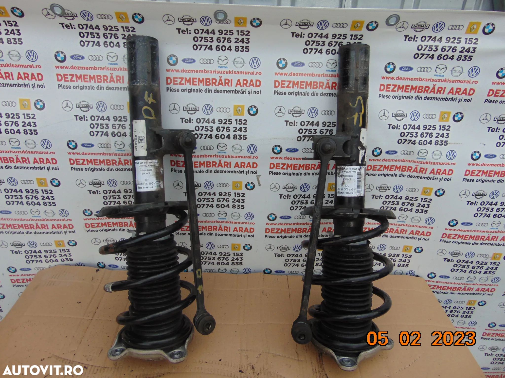 Telescop Fata Mercedes GLB X247 telescop suspensie cu arc arcuti telescoape fata stanga dreapta mer - 1
