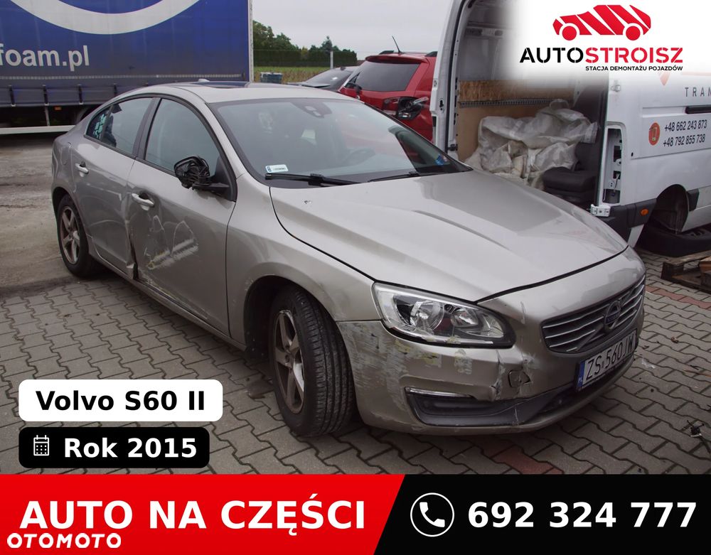 Auto na części - Volvo S60 II Lift 1.6 D 114 KM D4162T 36051127 484 2015R Silnik Skrzynia Drzwi Maska Błotnik Klapa Lampa Lusterko Klamka Szyba Deska Kokpit Sterownik Moduł Czujnik Licznik Wyświetlacz Panel Kierownica - 1