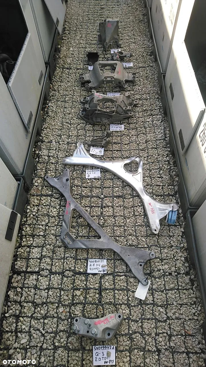VW ŁAPY NR650-1300 ALUMINIOWE VOLKSWAGEN AUDI SEAT SKODA ŁAPA MOCOWANIE PODSTAWA - 10