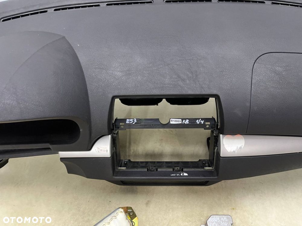 Deska rozdzielcza BMW X5 E53 przedlift 99-03r. kokpit konsola poduszki powietrzne AIRBAG komplet - 11