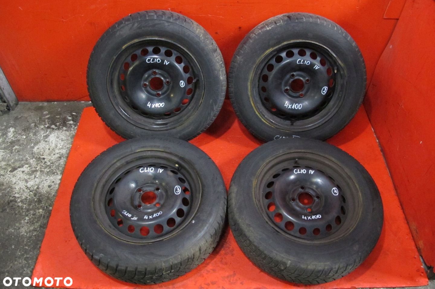 RENAULT CLIO 4 IV KOŁA OPONY FELGI STALOWE 15 4x100 6J ET40 185/65R15 - 1
