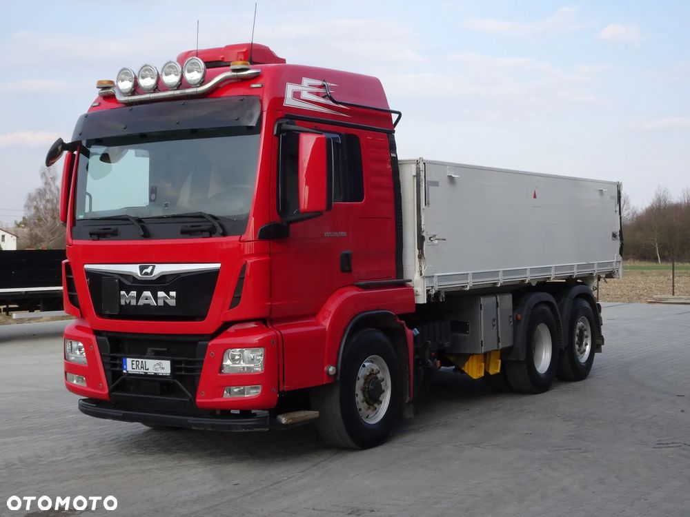MAN TGS 28.500 Kempf 3-stronny do Zboża Idealny Stan Hydrodrive 6x4 Oś Skrętna