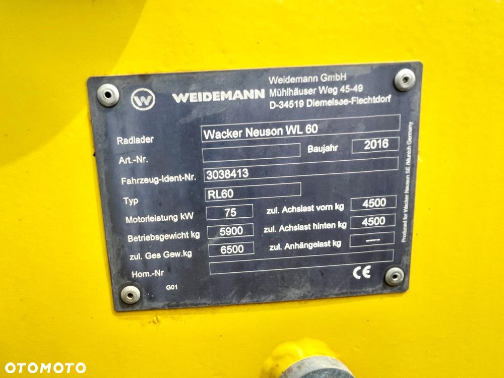 Wacker Neuson WL60 2016 Szczotka, Widły, Łyżka - 10