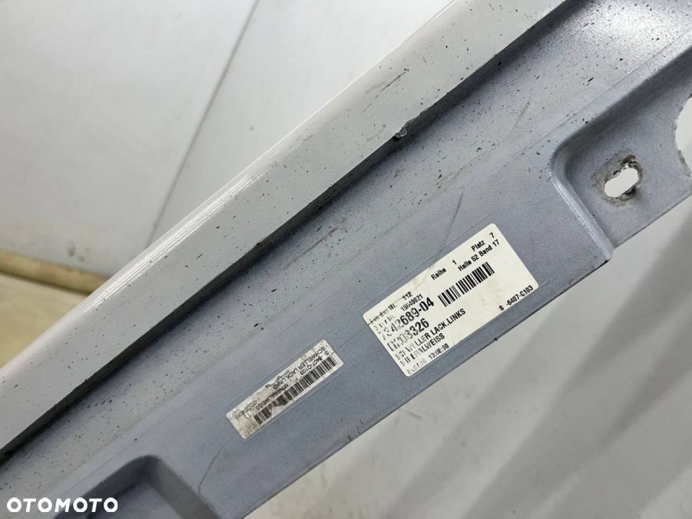 Listwa progowa BMW 5 F10 F11 sedan kombi 10-17r. lewa nakładka progu zewnętrzna kolor Mineralweiss - 10