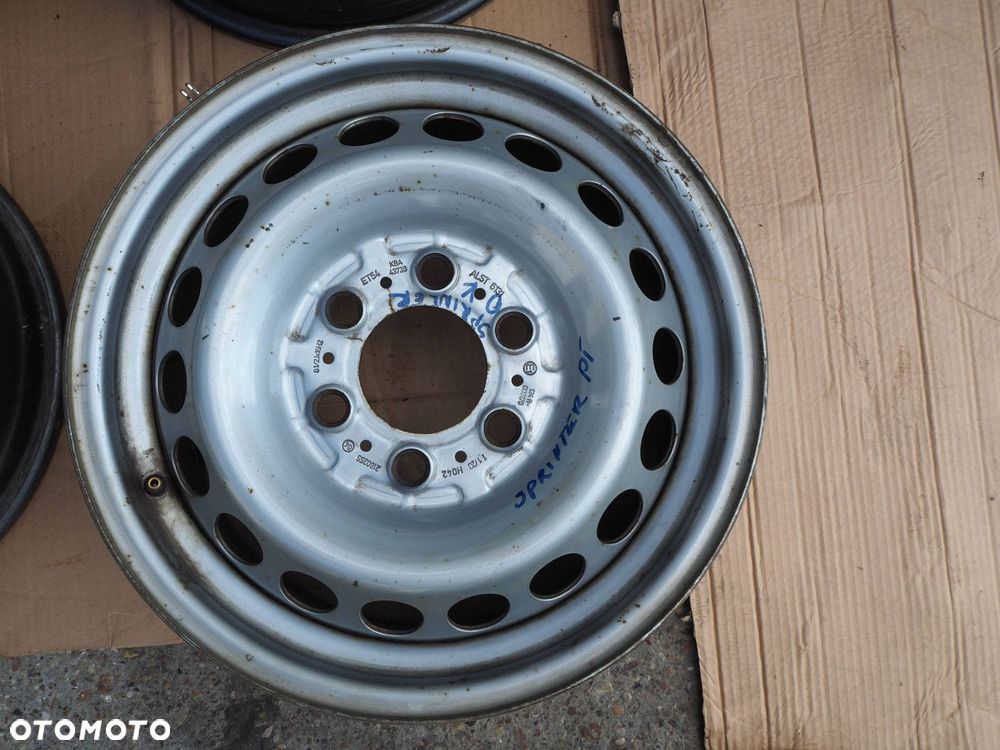 felgi stalowe mercedes sprinter vw crafter 6,5x16 6x130 et54 nr komplet - 2