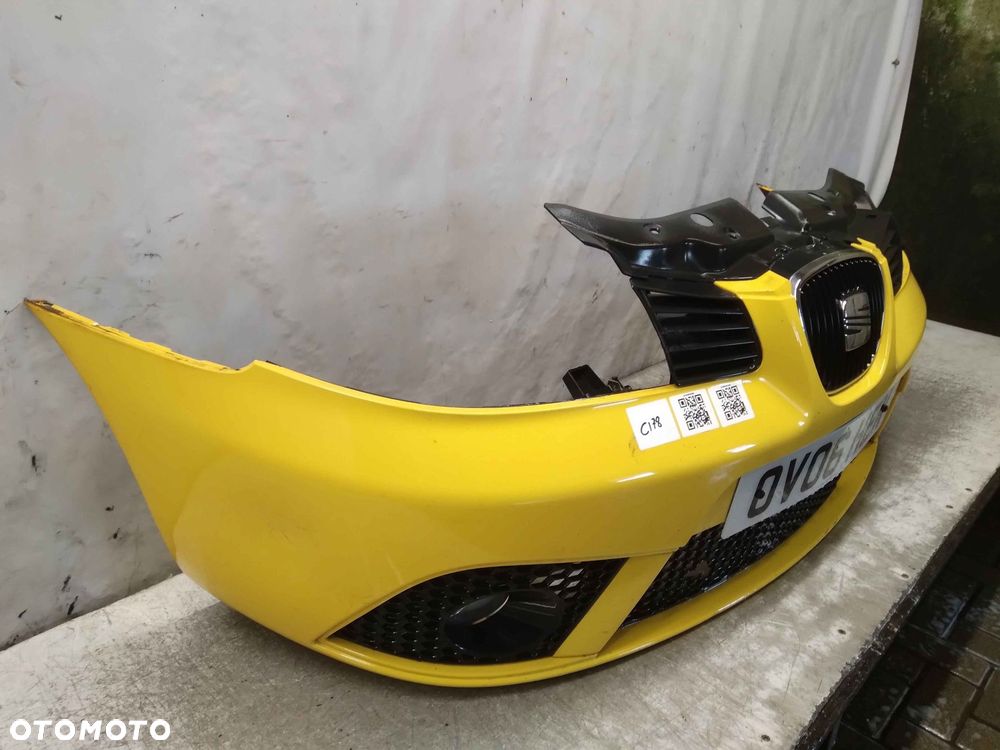 ^ ZDERZAK PRZÓD PRZEDNI SEAT IBIZA 3 III 6L LIFT FL LS1A ŻÓŁTY HALOGENY - 5