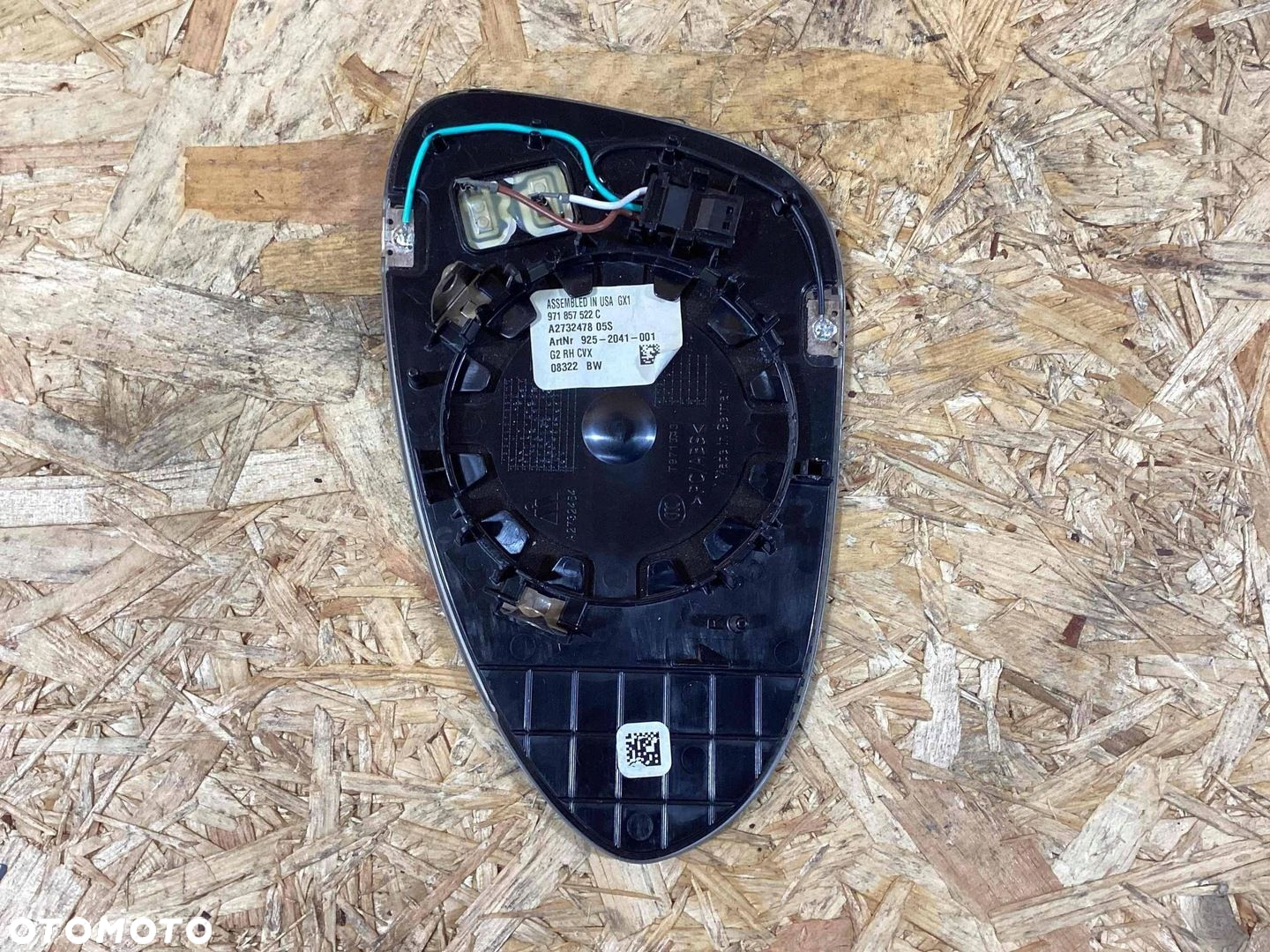 Wkład szkło lusterka prawego Porsche Panamera 971 II 2016-2023 971857522C - 2