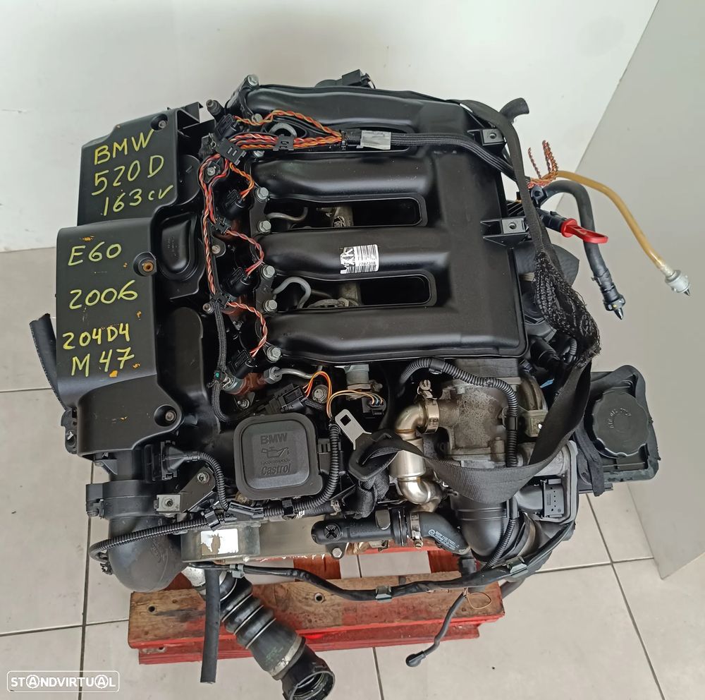 Motor bmw 520D 163cv E60 E61 2.0D M47 204d4 caixa velocidades 6HP19 - 1
