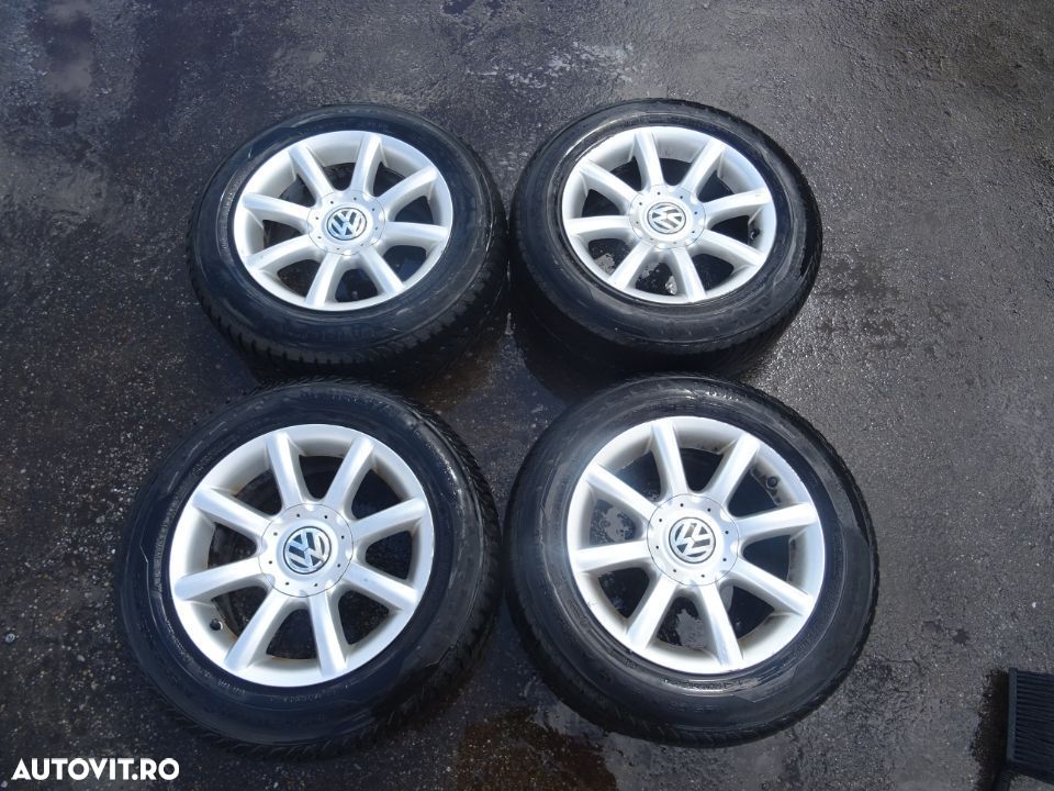 Vand Jante aliaj cu Cauciucuri M+S Volkswagen Passat 195/65 R15 din 2006 - 1