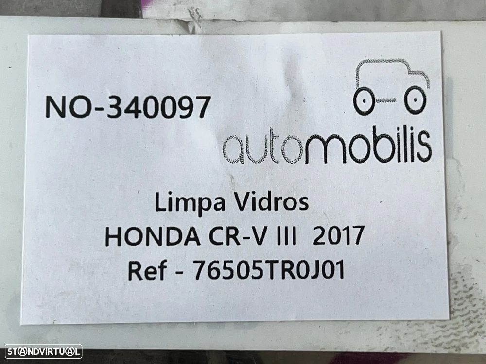 Limpa Vidros HONDA CR-V III 2.2 i-DTEC 4WD Ref. 76505TR0J01 - NO. 340097 - 4