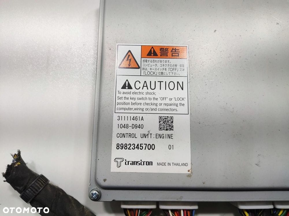 STEROWNIK KOMPUTER SILNIKA ISUZU D-MAX II 2.5 DIESEL 2011-2016 8982345700 - 4