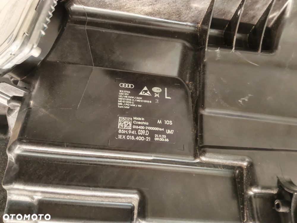 Audi Q6 e-tron MATRIX LED PRZÓD STRONA LEWA LAMPA PRZEDNIA 85H941039D - 4