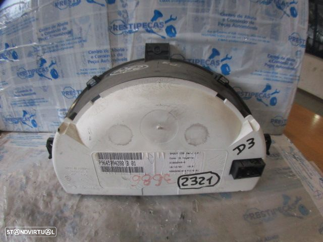 Quadrante 9645994280B01 CITROEN C3 1 FASE 1 2003 1.4HDI 70CV 5P BRANCO KM/H DIGITAL - 2