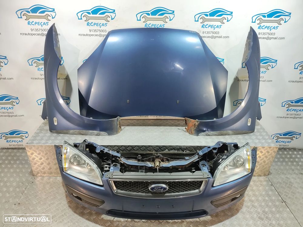 FRENTE COMPLETA FORD FOCUS 2 II MK2 FASE 1 CAPOT PARACHOQUES GUARDA-LAMAS OTICAS RADIADOR VENTILADOR FRENTE FIBRA REFORÇO - 23