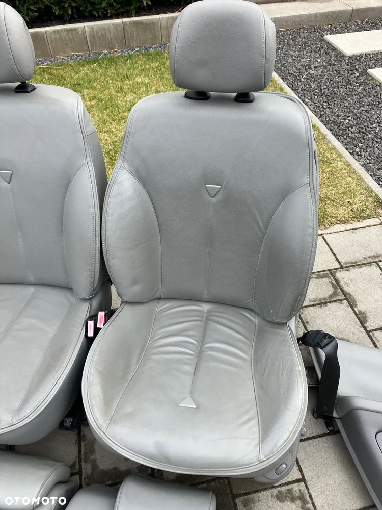 FOTELE SKÓRA REANULT LAGUNA II ELEKTRYKA KANAPA PODGRZEWANE  BOCZKI SZARA SKÓRA ROLETY - 6