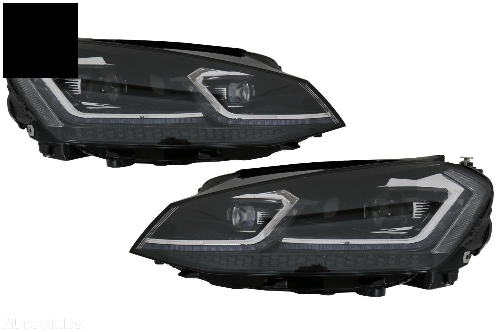 Faruri LED Bi-Xenon Look VW Golf 7 VII (2012-2017) Facelift G7.5 R Line Design cu - livrare gratuita - 1