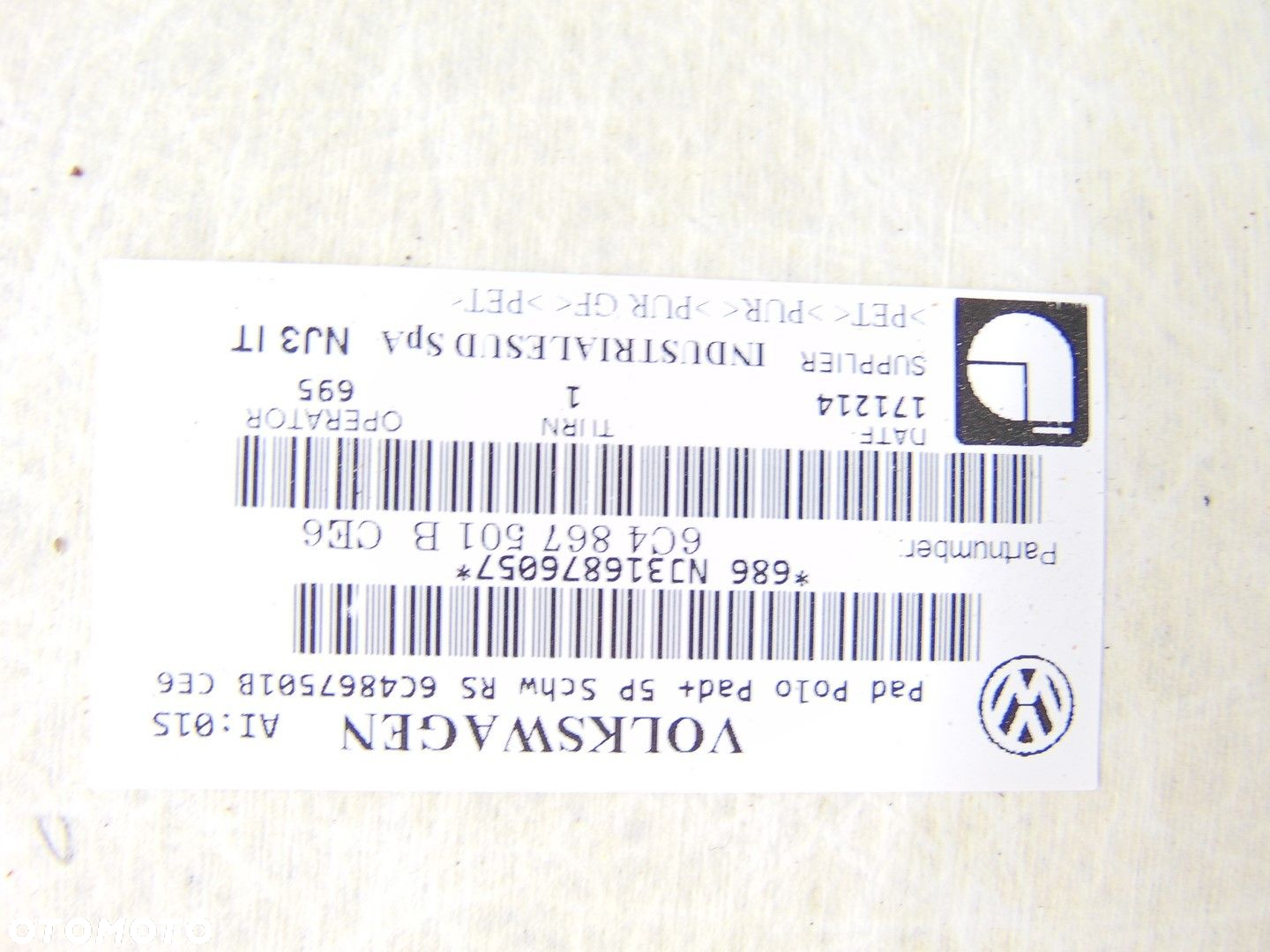 PODSUFITKA VW POLO 6R 6C GTI CZARNA SZYBERDACH KPL 5D - 13