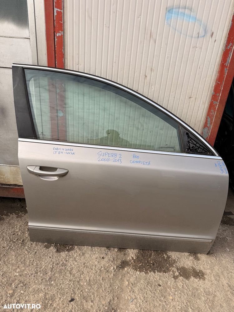 Usa dreapta fata completa SKODA SUPERB 2 an 2008-2013 cod culoare LF8H-4K4K - 1
