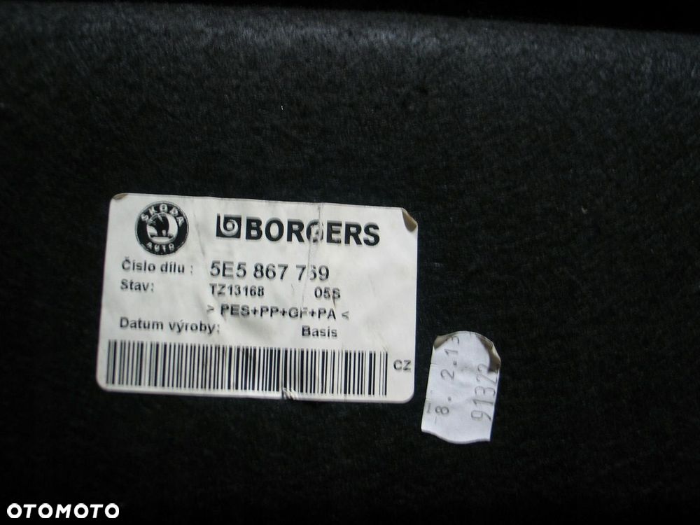 polka bagaznika skoda octavia 3 III 5E5867769 - 8