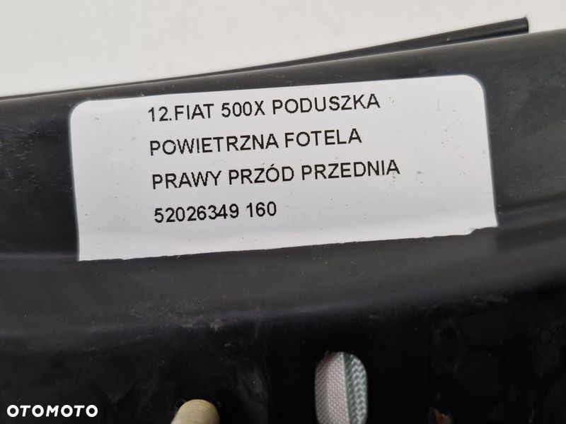 FIAT 500X PODUSZKA POWIETRZNA FOTELA PRAWY PRZÓD PRZEDNIA 52026349 - 8