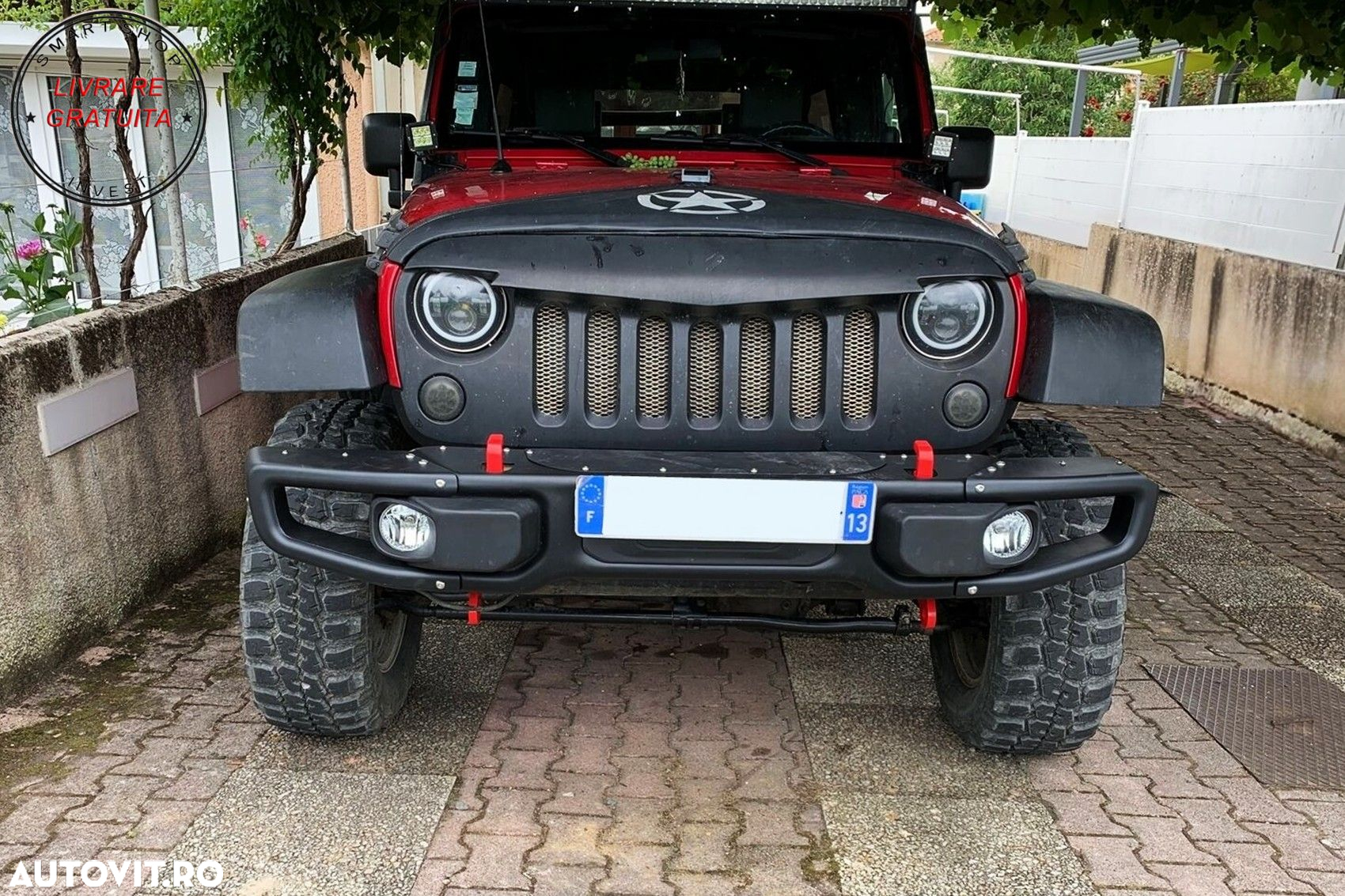 Bara Fata si Grila Centrala Jeep Wrangler / Rubicon JK (2007-2017) 10th Anniversar- livrare gratuita - 13
