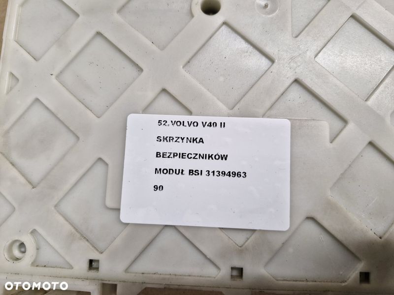 VOLVO V40 2 II SKRZYNKA BEZPIECZNIKÓW BSI 31394963 - 7