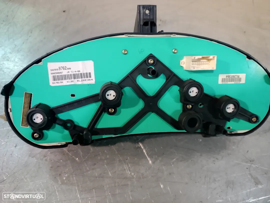 QUADRANTE PEUGEOT 206 HDI (FUNDO CINZENTO) 9655976280 9651740480 - 2