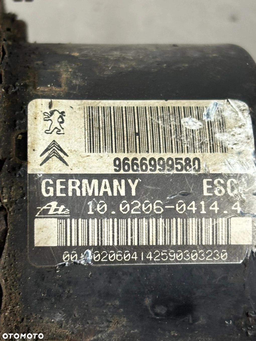 POMPA HAMULCOWA ABS STEROWNIK PEUGEOT CITROEN 9666999580 - 2