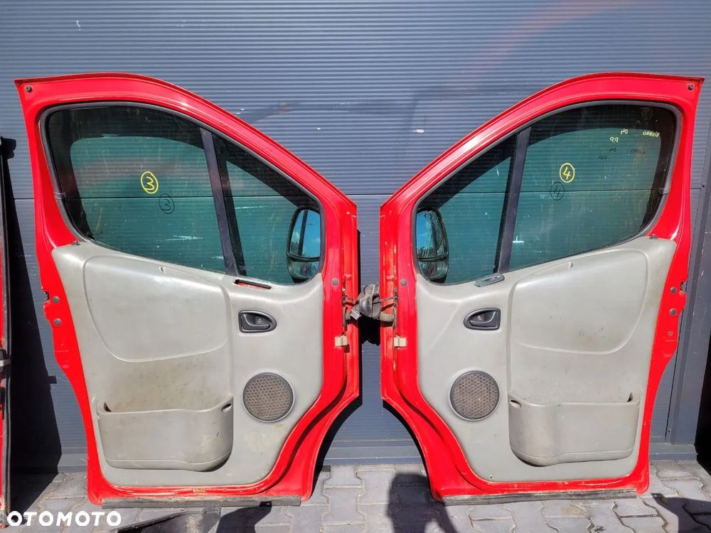 KAROSERIA RENAULT TRAFIC II  OPEL VIVARO I A 547 L547 CZERWONY CZERWONA - 8